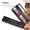 Novo 10 Kolory Neutral Paleta Eyeshadow zawiera makijaż lustro i pędzel / długotrwała niższa niższa cena