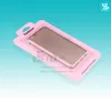 100 stks Groothandel Aanpassen Logo Mode Roze Regenboog Karton PVC Blister Smart Phone Case Packaging Box voor iPhone 7/7 Plus