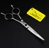 337 # CURVE 6.0 '' 17.5cm varumärke Jason Toppkvalitet Frisör sax Japan 440c Skärande sax Professionell Human Hair Scissors