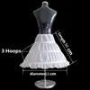 New Elegant Flower Girl 3-Hoop A-Line Crinoline Jupon Underskirt Enfants Âge 2-14 Pour Flower Girls pageant Party Dress Ajuster la taille Enfants