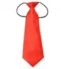 子供の男の子調節可能なネックネクタイサテン弾性ネクタイ高品質ソリッドネクタイ衣料品アクセサリー
