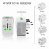 Partihandel 50st / Lot Resor Universal Wall Charger Power Adapter för Plug Surge Protector Universal International Travel Power Adapter Plug