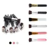 Profession 10pcs manche en bois fibre synthétique précision Kabuki Foundation outils cosmétiques pinceaux de maquillage ensemble en options multicolores livraison directe