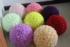 30 cm 12 pollici elegante rosa artificiale fiore di seta sfera appesa baci palle per la decorazione della festa nuziale forniture multicolore in magazzino