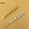 Boyute 20pcs 8mm base base tray welding hair clip pin metal diy hair jewelry parts accessories 2274