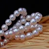 Colliers de perles 9-10mm, collier de perles blanches naturelles, Accessoires en or 17 pouces