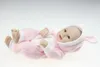 Handgjorda 10 tums Mini Reborn Baby Doll Full Silikon Baby Toy Collection Doll Reborn Populär Princess Girl Så Clever