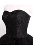 Gorgeous Sweet 16 Dress Black Homecoming Dresses Beaded Sequins Lace Top Ruffled Puffy Skirt Lace-up Corset Back Strapless Sweetheart