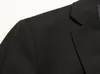 بسيط وسهل رجل العريس بدلة اللباس جودة عالية مخصصة حبة مشبك twinset من بدلة سوداء نقية (سترة + بنطلون) الاسلوب المناسب