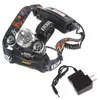 5000 l￺men 3t6 Boruit Head Light far￳is de luz externa da cabe￧a da cabe￧a leve recarreg￡vel por 2x 18650 Camping de pesca de bateria