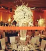 Grand support d'allée de pilier de mariage en cristal acrylique, pièce maîtresse de mariage, décoration de fête/porte-fleurs, présentoir