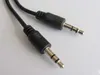 wholesale 500pcs/lot Black 3.5mm AUX Audio Cables Male to Male Stereo Car Extension 1m Audio Cable for MP3 Cell Phones