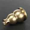 Partihandel-3mm Brass Gourd Incense Burner Holder för tjock handgjord tibetansk spole / pinnar Heminredning V3663