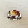 8mm 316 Titanstahl vergoldet versilbert christlicher Ring Jesus Kreuz Buchstabe Bibel Silber Ehering Ring Männer Frauen318q