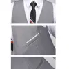 2020 Nouvelle costume décontractée pour hommes Pioneer Double Broched Wedding Business Fit Costume Tuxedo Homme Costume 3 pièces