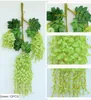 24PCS Artificial Vines Hanging Wisteria Vineyard vines flower vine decoration for Wedding Centerpieces Wisteria Garland Home Ornament