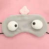 Ny tecknad monster ögonskuggning sömnmask härlig cosplay blindfold resa hjälp ljus guide vila i het försäljning