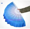 100pcs Cinese Dance Belly Dance Fan Kung Fu Tai Chi Practice Chinese Indian Performance Big Silk Veil Fan Wedding Party Gift