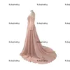 Elie Saab 2016 Długie rękawy Suknie wieczorowe Iluzja Jewel Neck Pearls Sash Aline Długość podłogi Tiul Tani Gowns Gowns 8047285