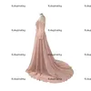 Elie Saab 2016 Lange mouwen avondjurken illusie juweel nek parels vleugel aline vloer lengte tule goedkope beroemde feestjurken 1132312