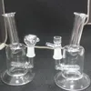 5.5" Mini Bubbler Glass Ash Catcher Hookahs Masculino 14mm Inline Percolator Pipe Water Rig Bong Alta Qualidade 10.0MM Joint