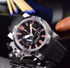 Высокое Качество Дешевые Новые Chronofighter Кварц Негабаритных DIVER Спортивные Мужские Мужские Часы 20VEZ.B24A.K10N Черный Резиновый Ремешок Мужские Мужские Мужские Часы