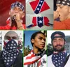 Confederate Rebel Flag Bandanas Flag Print Bandana/Headbands For Adult Bandanas Two Sides Printed 55 *55cm 100pcs 0383