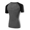 暑い夏のスタイル2016屋外女性のスプライスOネックニットスポーツウェアティーフィットネスジムProランニングスウェット半袖Tシャツ