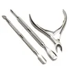 Nail Art Tang Clipper Tool Rvs Cuticle Nipper Lepel Pusher Remover Cutter Scissor Manicure Tool voor Dode Huid