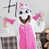 Flanellblå rosa enhörning häst pijama tecknad cosplay vuxen unisex hemkläder onesies för vuxna djur pyjamas män kvinnor pyjama un326d