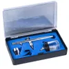 035mm 22cc 128p Airbrush Double Action Professional Capaciteit Pen Spray Gun Kit Set voor make -uptools7867584