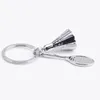 Badminton Racket Key Chains Sport Beyrings Creative Key Holder Bag Accessoires Fans Geschenken Alloy Sieraden Groothandel