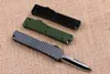 mini Key buckle knife aluminum T6 green black carton fiber plate double action Folding Knives gift knife xmas knife Free shipp