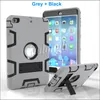 Custodia protettiva antiurto 3 in1 Robot Defender Robot PC ibrido + cavalletto in silicone Custodia protettiva per schermo Custodia posteriore per iPad Mini 2 min3