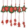 Ornements de Noël chauds arbre de Noël coeur étoile décorations d'arbre à la maison ornements suspendus en gros, livraison gratuite, 12pc par lot