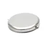 Ny Silver Compact Spegel Blank 65m Kosmetisk Pockmet Förstoringsspegel Gift Favoriter # M065P Drop Shipping