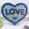 Love Theme Bath Body Heart Rose Petal Paper Zeep Body geurende bloemen Zeep Met Pluche Ruik Leuke Gift van de Dag Bear Valentijnsdag