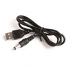 Free Shipping 70cm High Speed USB to DC2.0 black Power Cable 2mm port 100pcs/lot