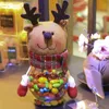 Decorações de natal presente das crianças santa boneco de neve fulvo doce jar produtos de natal presente por atacado