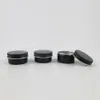 50 x 15 g leere Mini-Cremegläser aus schwarzem Aluminium, Nagelkunst, Make-up, Lipgloss, leere kosmetische Metalldosen