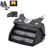 50 CONJUNTO / LOTE Âmbar 18 LED 12 V LED Strobe Emergência Piscando Luz de Advertência + Adaptador de Cigarro Do Carro + Frete grátis