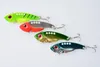 20PCs Hot Fishing Lure Blade Metal VIB Hard Bait Bass Walleye Crappie 11g 5,5 cm Fiskehandtag med 8 # hools