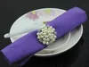 New flower Imitation pearls gold silver Napkin Rings for wedding dinner,showers,holidays,Table Decoration Accessories 100pc