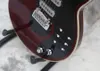 Custom BM01 Brian May podpis czerwona gitara elektryczna 3 przetworniki (model BURNS) mostek Tremolo 22 progi 6 przełącznik Chrome Hardware