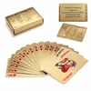 Hoge kwaliteit speciale ongebruikelijke geschenk 24k karaat gouden folie vergulde pokerspeelkaart met houten doos en certificaat traditionele editie