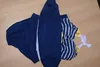 3XL قطعة جديدة واحدة من Sweatuits Sailor Stripe Women مبطنة على الشاطئ