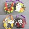 Halloween Leuke DIY Papier Snoepzak Kinderen Party Storage Siertas Pompoen Handtas Trick Or Treat Ghost Handgemaakte Tassen OOA3170