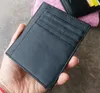 Porta di carta sottile in pelle autentica da uomo tasca anteriore Casella in pelle Ultra Slim Wallet Uomini Guida Puta in pelle Mini COI6682662