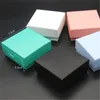 5 Farklı Renk Mücevher Kutusu Çoğunlukla Küpe Yüzük Kolye Kolye Mücevher Ambalaj Ve Ekran 7.5X7.5X3.5 cm