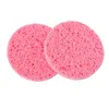 Natural Wood Fiber Face Wash Cleansing Sponge Beauty Makeup Tools Accessories Round Watermelon Red 7.0cm Dia